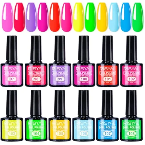 7.3ml Gel Nail Polish,1 Pcs High Gloss Long Lasting Gel Polish, UV LED Soak-Off Nail Polish Gel for Manicure Salon DIY (99, 7.3ml)