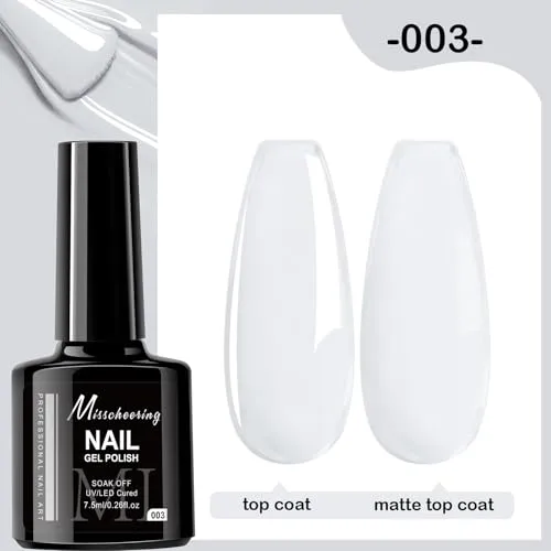 7.5ml Gel Nail Polish,1 Pcs High Gloss Long Lasting Gel Polish, UV LED Soak-Off Nail Polish Gel for Manicure Salon DIY (003, 7.5ml)