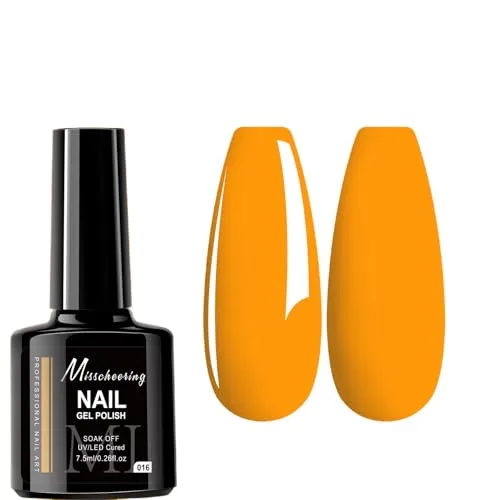 7.5ml Gel Nail Polish,1 Pcs High Gloss Long Lasting Gel Polish, UV LED Soak-Off Nail Polish Gel for Manicure Salon DIY (016, 7.5ml)