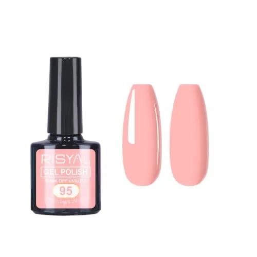 7.3ml Gel Nail Polish,1 Pcs High Gloss Long Lasting Gel Polish, UV LED Soak-Off Nail Polish Gel for Manicure Salon DIY (95, 7.3ml)