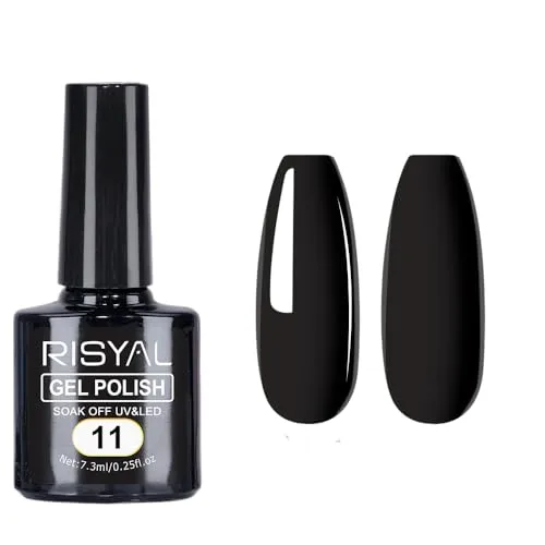 7.3ml Gel Nail Polish,1 Pcs High Gloss Long Lasting Gel Polish, UV LED Soak-Off Nail Polish Gel for Manicure Salon DIY (11, 7.3ml)