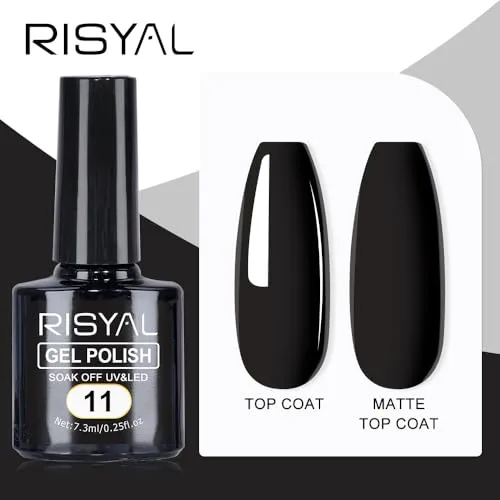 7.3ml Gel Nail Polish,1 Pcs High Gloss Long Lasting Gel Polish, UV LED Soak-Off Nail Polish Gel for Manicure Salon DIY (11, 7.3ml)