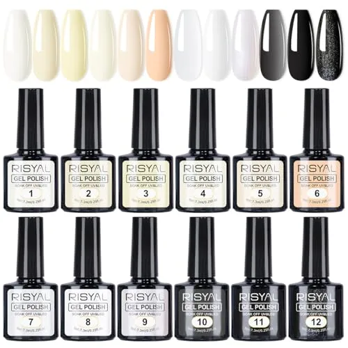 7.3ml Gel Nail Polish,1 Pcs High Gloss Long Lasting Gel Polish, UV LED Soak-Off Nail Polish Gel for Manicure Salon DIY (11, 7.3ml)
