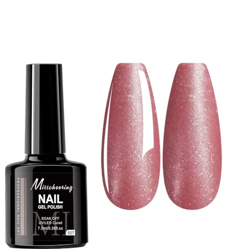 7.5ml Gel Nail Polish,1 Pcs High Gloss Long Lasting Gel Polish, UV LED Soak-Off Nail Polish Gel for Manicure Salon DIY (027, 7.5ml)