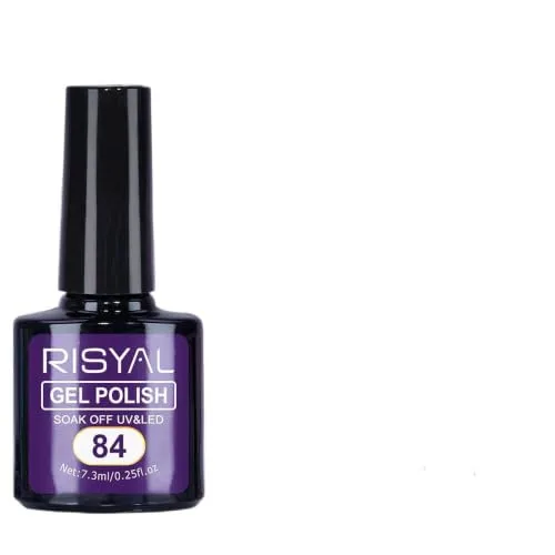 7.3ml Gel Nail Polish,1 Pcs High Gloss Long Lasting Gel Polish, UV LED Soak-Off Nail Polish Gel for Manicure Salon DIY (84, 7.3ml)