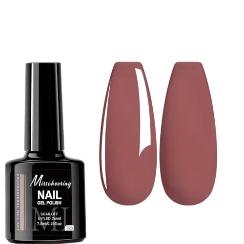 7.5ml Gel Nail Polish,1 Pcs High Gloss Long Lasting Gel Polish, UV LED Soak-Off Nail Polish Gel for Manicure Salon DIY (023, 7.5ml)