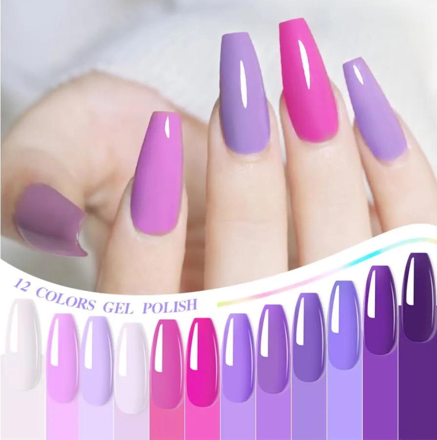 7.3ml Gel Nail Polish,1 Pcs High Gloss Long Lasting Gel Polish, UV LED Soak-Off Nail Polish Gel for Manicure Salon DIY (75, 7.3ml)