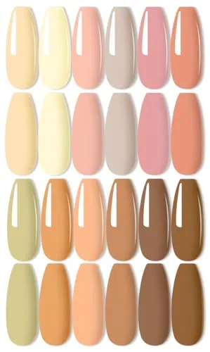15ml Cream Yellow Gel Nail Polish,1 Pcs High Gloss Long Lasting Light Yellow Gel Polish, UV LED Soak-Off Nail Polish Gel for Manicure Salon DIY (RL13, 15ml)
