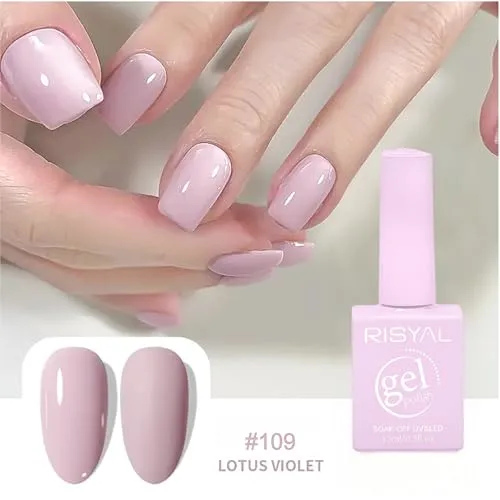 Gel Polish,1 Pcs High Gloss Long Lasting Gel Nail Polish, UV LED Soak-Off Nail Polish Gel for Manicure Salon DIY (#109, 15ml)