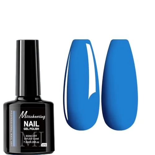 7.5ml Gel Nail Polish,1 Pcs High Gloss Long Lasting Gel Polish, UV LED Soak-Off Nail Polish Gel for Manicure Salon DIY (070, 7.5ml)