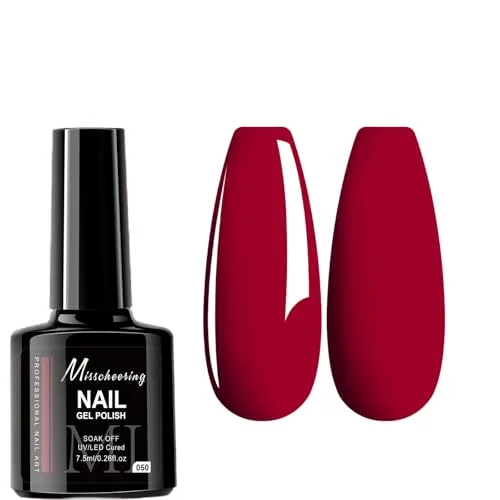 7.5ml Gel Nail Polish,1 Pcs High Gloss Long Lasting Gel Polish, UV LED Soak-Off Nail Polish Gel for Manicure Salon DIY (050, 7.5ml)