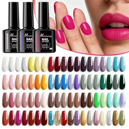 7.5ml Gel Nail Polish,1 Pcs High Gloss Long Lasting Gel Polish, UV LED Soak-Off Nail Polish Gel for Manicure Salon DIY (050, 7.5ml)