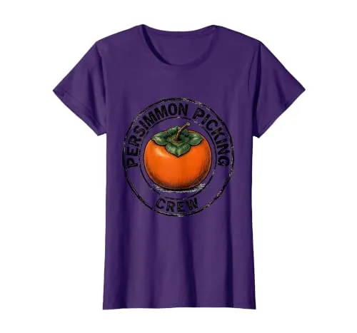 Persimmon Picking Crew Cute Fruit Lover Kawaii Novelty T-Shirt