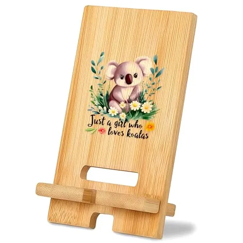 Koala Cell Phone Stand, Home Room Desk Decorations for Girls Teens Kids Women, Koala Lovers Themed Gifts Stuff Accessories Things Merchandise Items!
