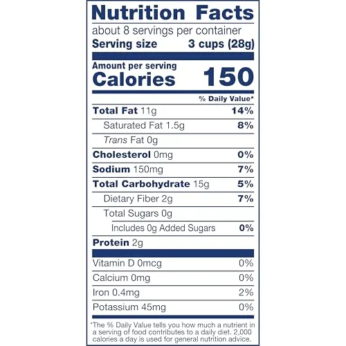 SkinnyPop Himalayan Pink Salt Olive Oil Popcorn, Whole Grain Snacks, 7.5 oz