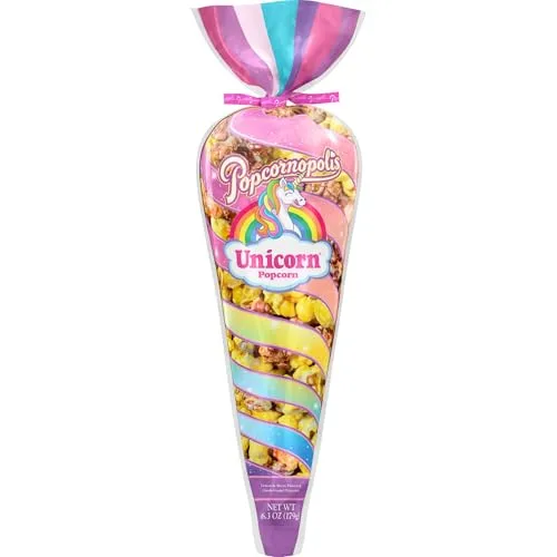 Popcornopolis Unicorn Lemon & Berry Popcorn, 6.3oz Cone