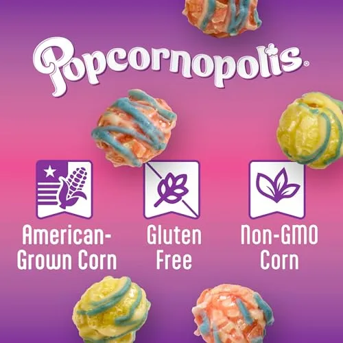 Popcornopolis Unicorn Lemon & Berry Popcorn, 6.3oz Cone