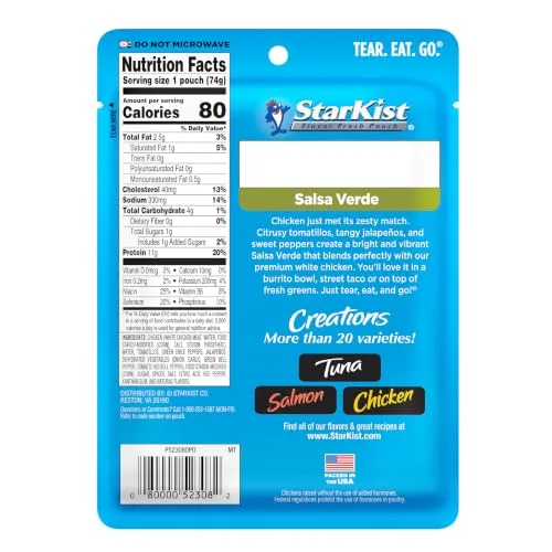 StarKist Chicken Creations Salsa Verde, 2.6oz Pouch, 1-Pack