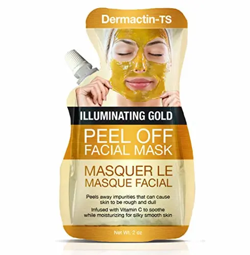 Dermactin-TS Moisturizing Illuminating Gold Peel Off Facial Mask 2 ounce