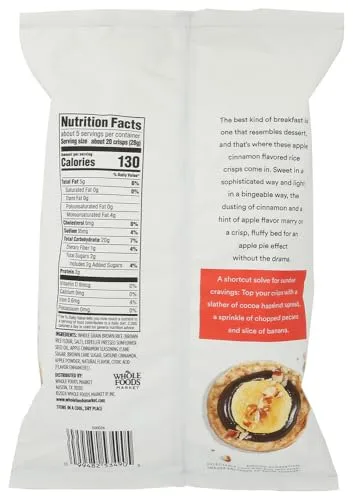 365 By Whole Foods Market Apple Cinnamon Mini Rice Crisp, 5 Ounce