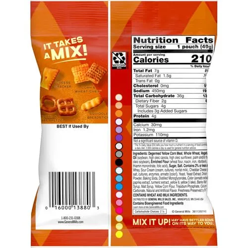 Chex Mix Cheddar Snack Mix, 4.5 oz