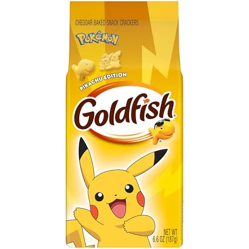 Goldfish Pokémon Pikachu Cheddar Cheese Crackers, 6.6 Oz
