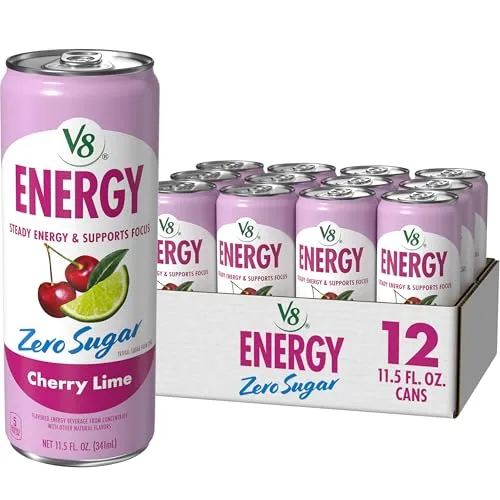 V8 Energy Zero Sugar Cherry Lime 11.5 fl. oz. Can (12 Pack)
