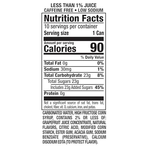 Squirt Soda, 7.5 Fl oz Mini Cans, 10 Pack