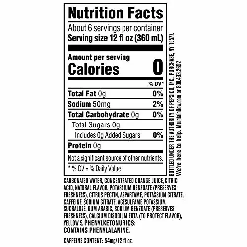 Diet Mountain Dew Soda, 2 Liter
