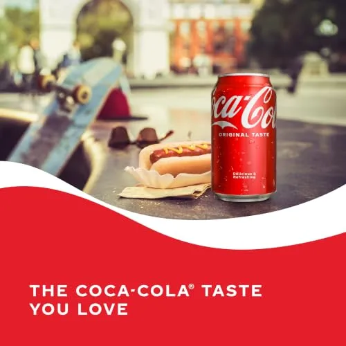 Coca-Cola Soda Soft Drink Fridge Pack Cans, 12 fl oz, 36 Pack