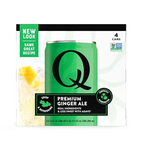 Q Mixers, Ginger Ale, 7.5 Fl Oz, 4 Pack