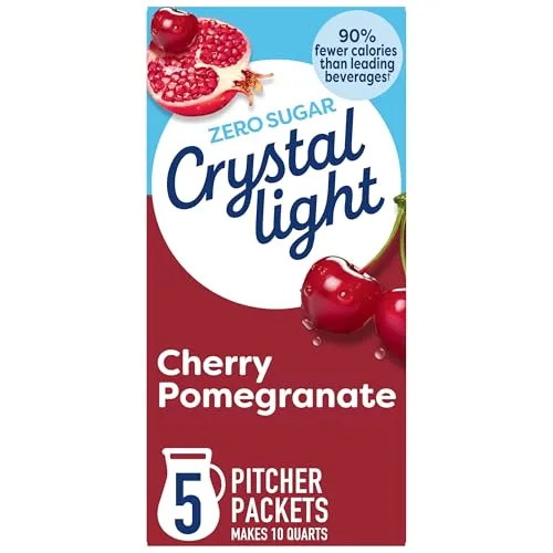 Crystal Light Drink Mix, 5 Pitcher Packets Cherry Pomegranate, 2.2 oz