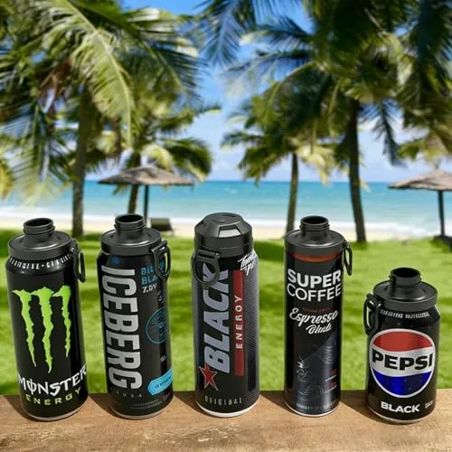 4 Pack Magnetic Soda Can Lids – Reusable Airtight Can Covers, BPA-Free, Easy to Use, Keep Drinks Fresh & Bug/Dust Free, Fits Standard Cans, Great for BBQ, Beach & Party (Black)