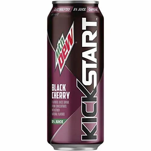 Mountain Dew Kickstart Energy Drink, Black Cherry, 16 oz (Pack of 1)
