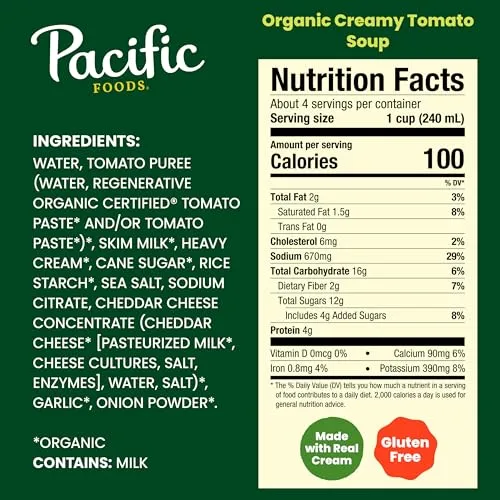 Pacific Foods Organic Creamy Tomato Soup, 32 FZ