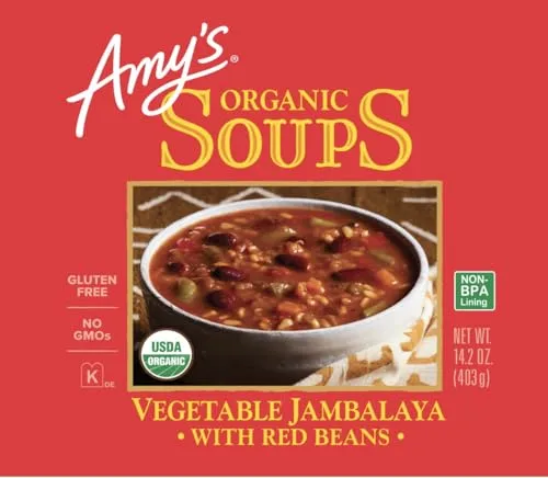 Amy's Soup, Organic Vegetable Jambalaya, 14.2 Oz