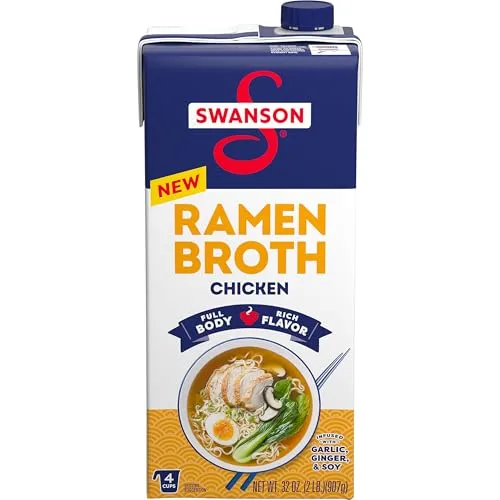 SWANSON S Ramen Chicken Broth, 32 Oz Carton