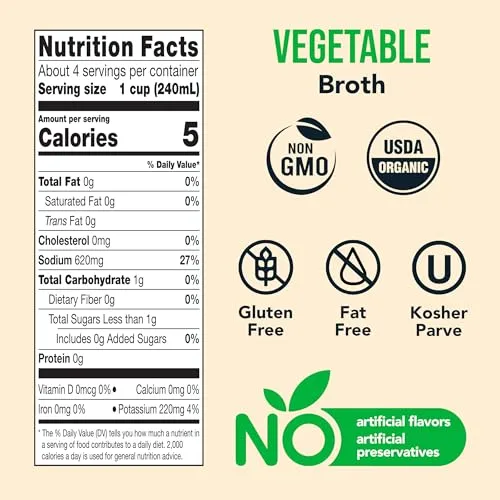 Imagine Organic Vegetable Broth, 32 Oz