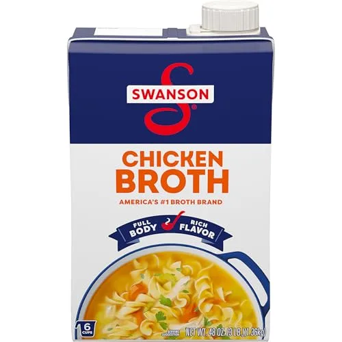 SWANSON S 100% Natural Chicken Broth, 48 oz Carton