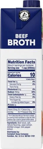 Swanson Spicy Beef Broth, 32 oz Carton (Pack of 2)