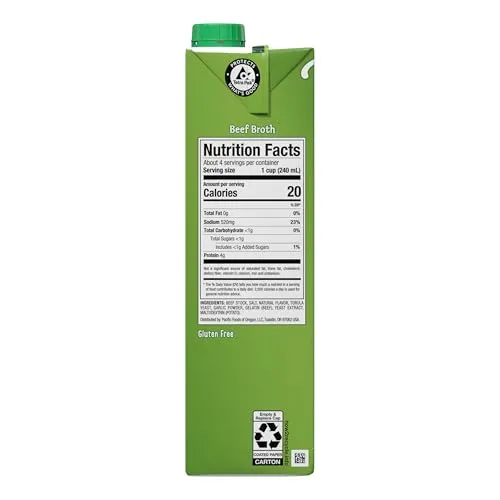 Pacific Foods Beef Broth, 32 OZ