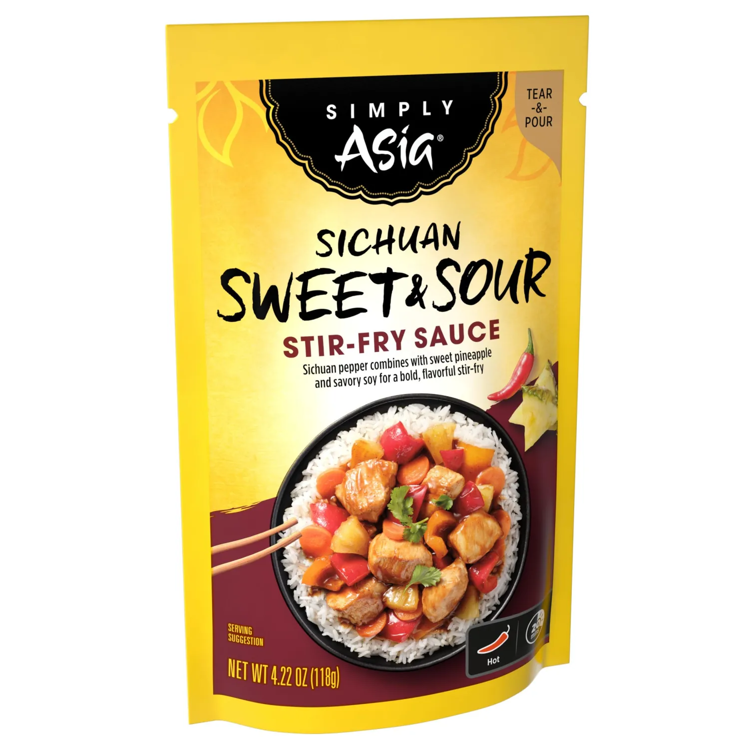 Simply Asia Sichuan Sweet & Sour Stir-Fry Sauce, 4.22 oz
