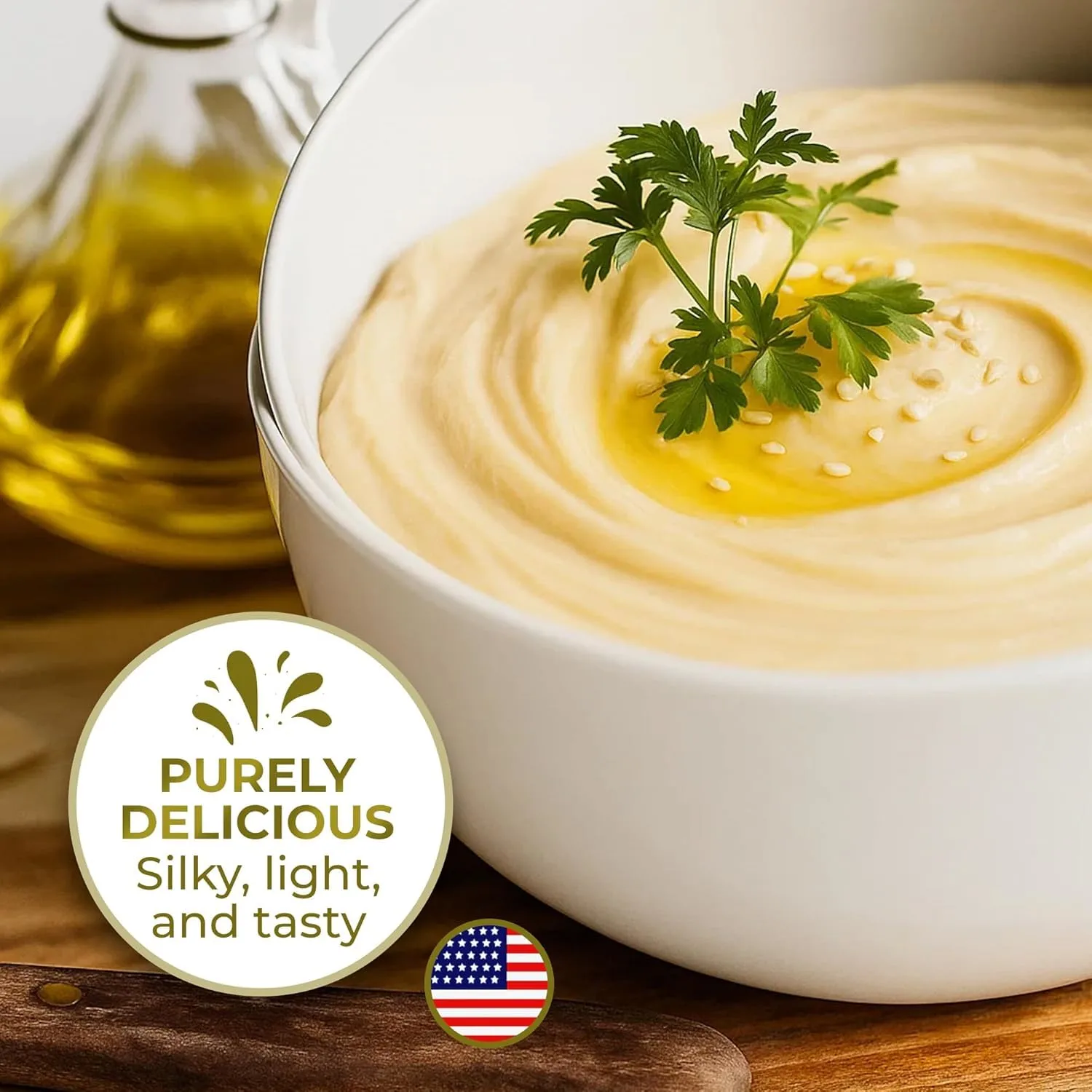 Kevala Organic Sesame Tahini | Smooth Hulled Sesame Paste | 2Lb | 2-Pack