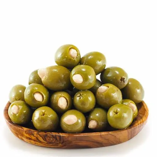 Tassos Almond Stuffed Halkidiki Super Colossal Olives 2 Pack