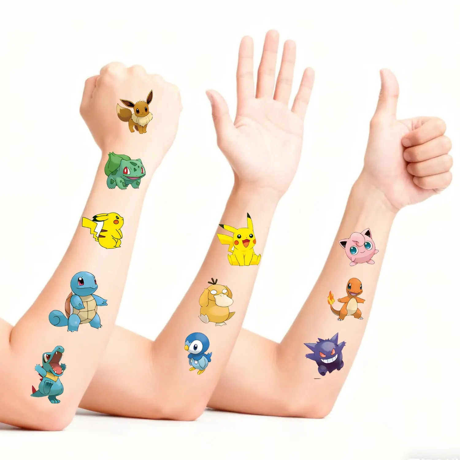 20Pcs Monster Temporary Tattoos for Kids, Birthday Party Favors, Cute Cartoon Game Decoration Sticker Gifts for Teen Girl Boys Home Activity Class Prizes Carnival Christmas Rewards