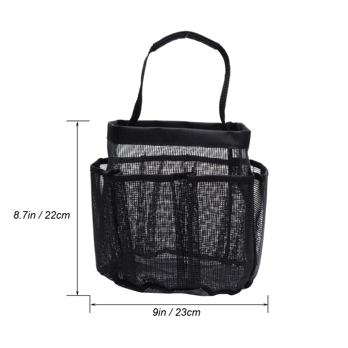 VICASKY Bathroom Storage Bag with Handles Eight Pocket Oxford Cloth