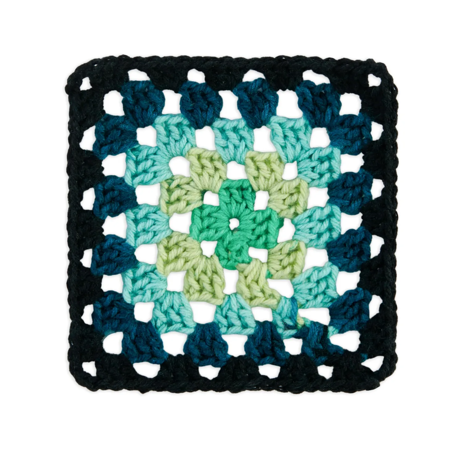 Red Heart Granny Square Crochet Yarn, Black-Cyber Leaf, 3-Pack