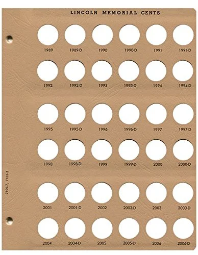 Dansco Lincoln Cents Replacement Page 1989 – 2006-D 7/3#7-7100/#3-7102