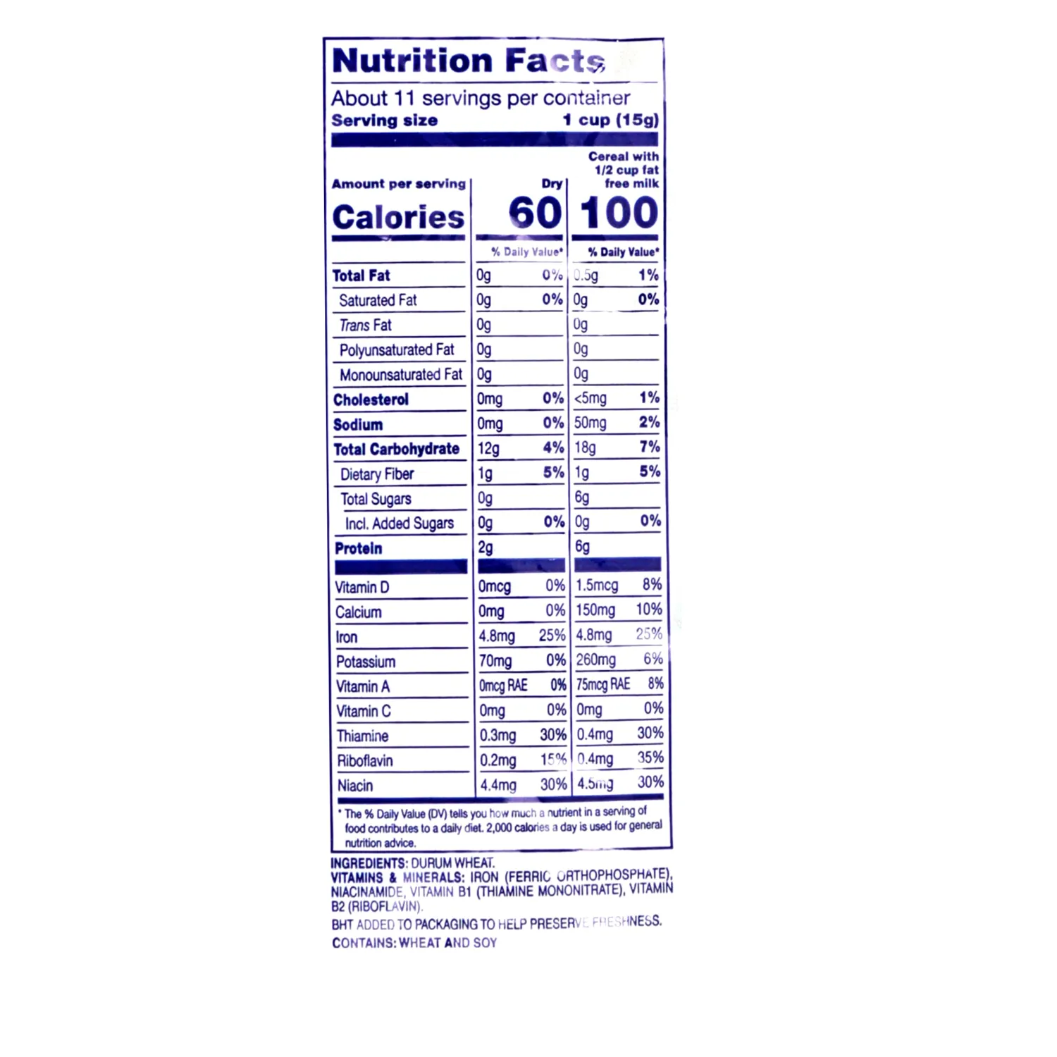 Puffed Wheat Cereal, 6 Ounce Bulk Bag, Hampton Distribution
