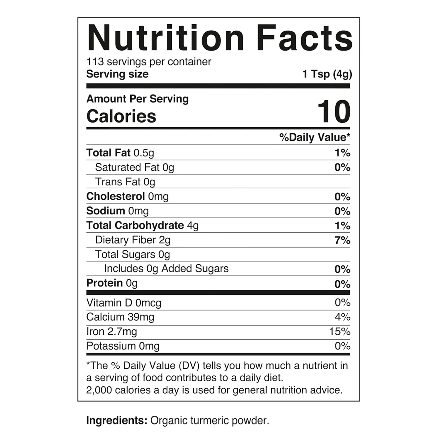 Vitamatic Certified USDA Organic Turmeric Powder – 1 lb (16 oz)